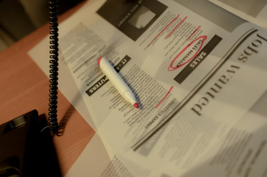 job-search looking for jobs in the newspaper
